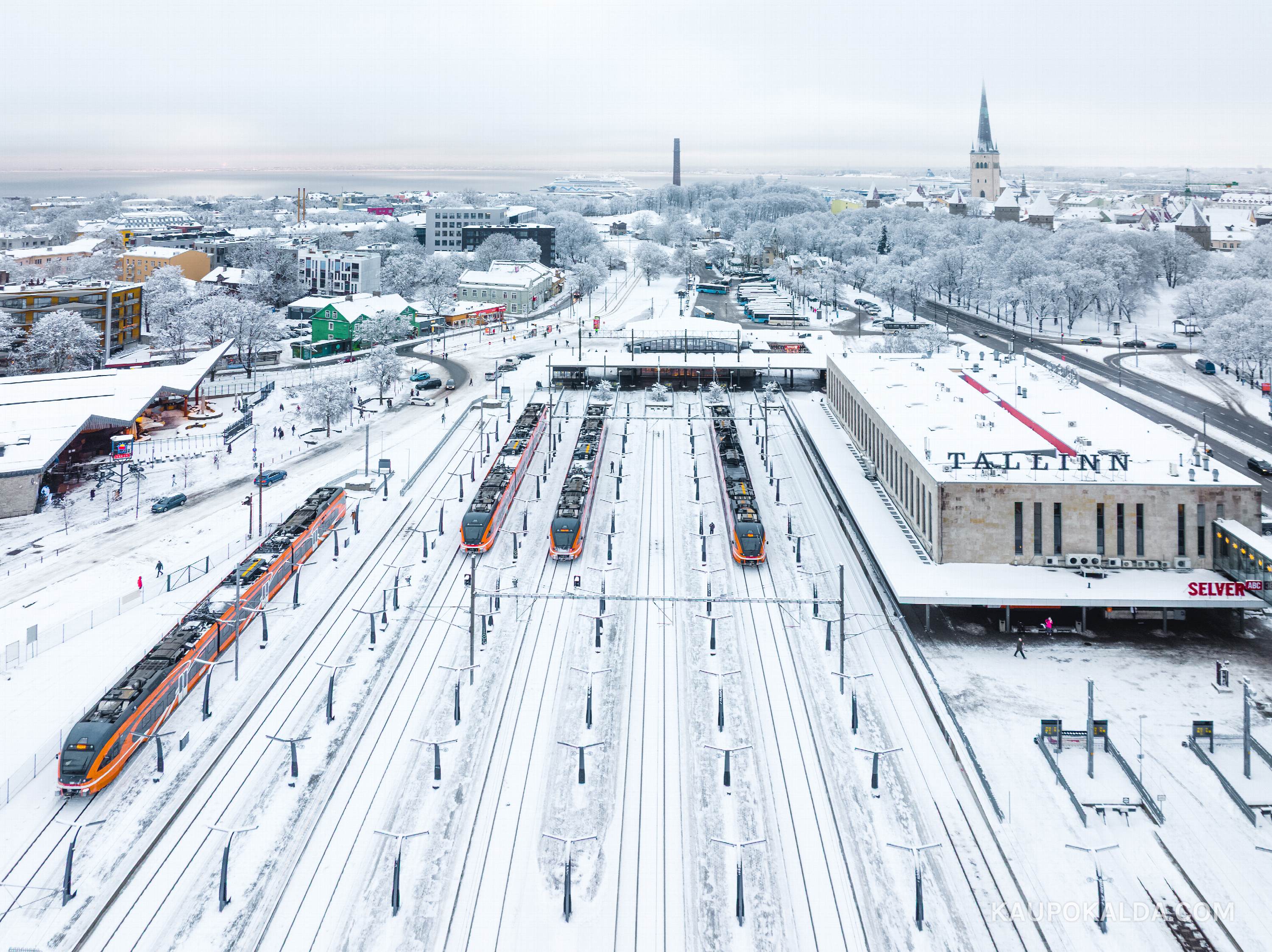 Talvine Balti jaam rongidega