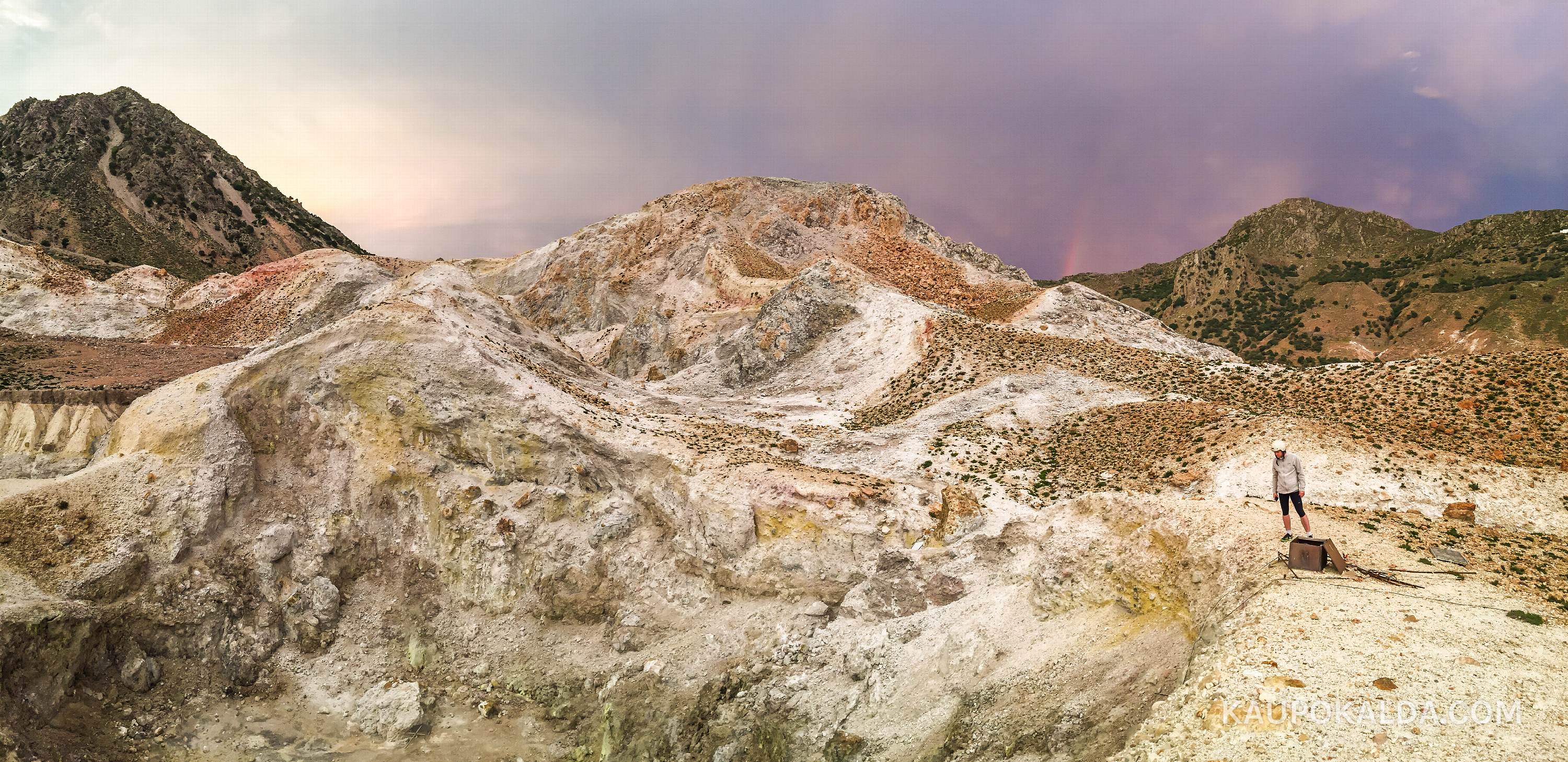 Vulkaan Kreekas Nisyrose saarel