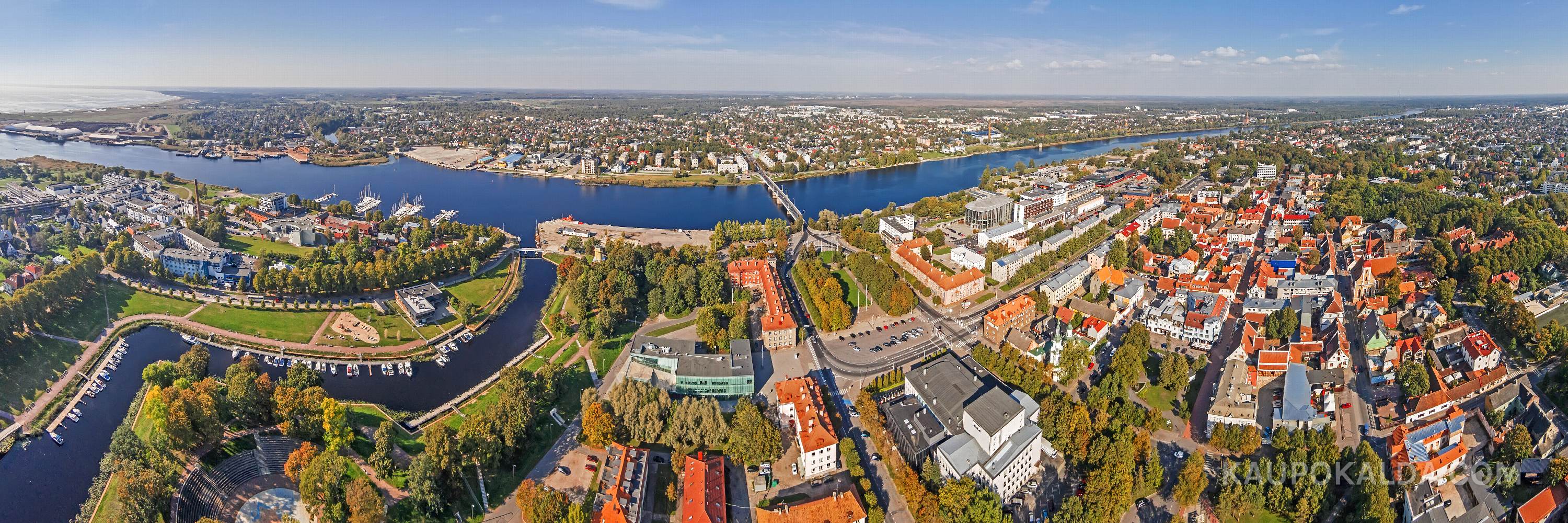 Pärnu jõgi, sadamaala ja vanalinn