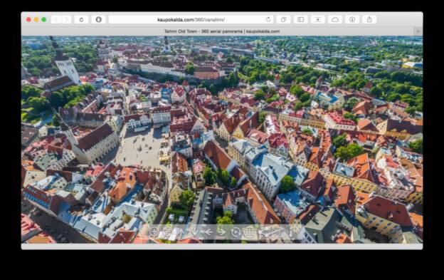 Interaktiivne 360-kraadine Tallinna vanalinna panoraam
