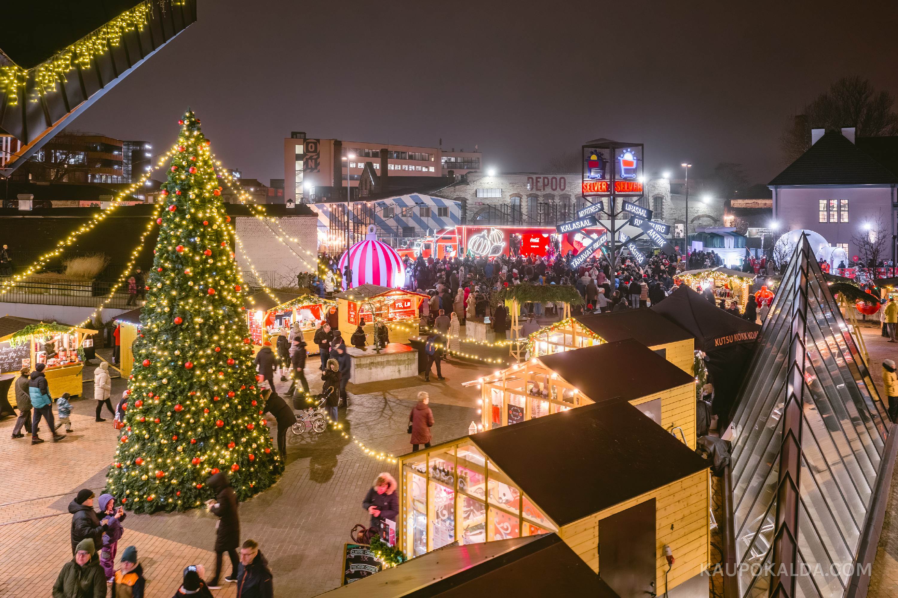 Balti jaama turu jõuluturg ja Coca-Cola jõuluauto, 2025