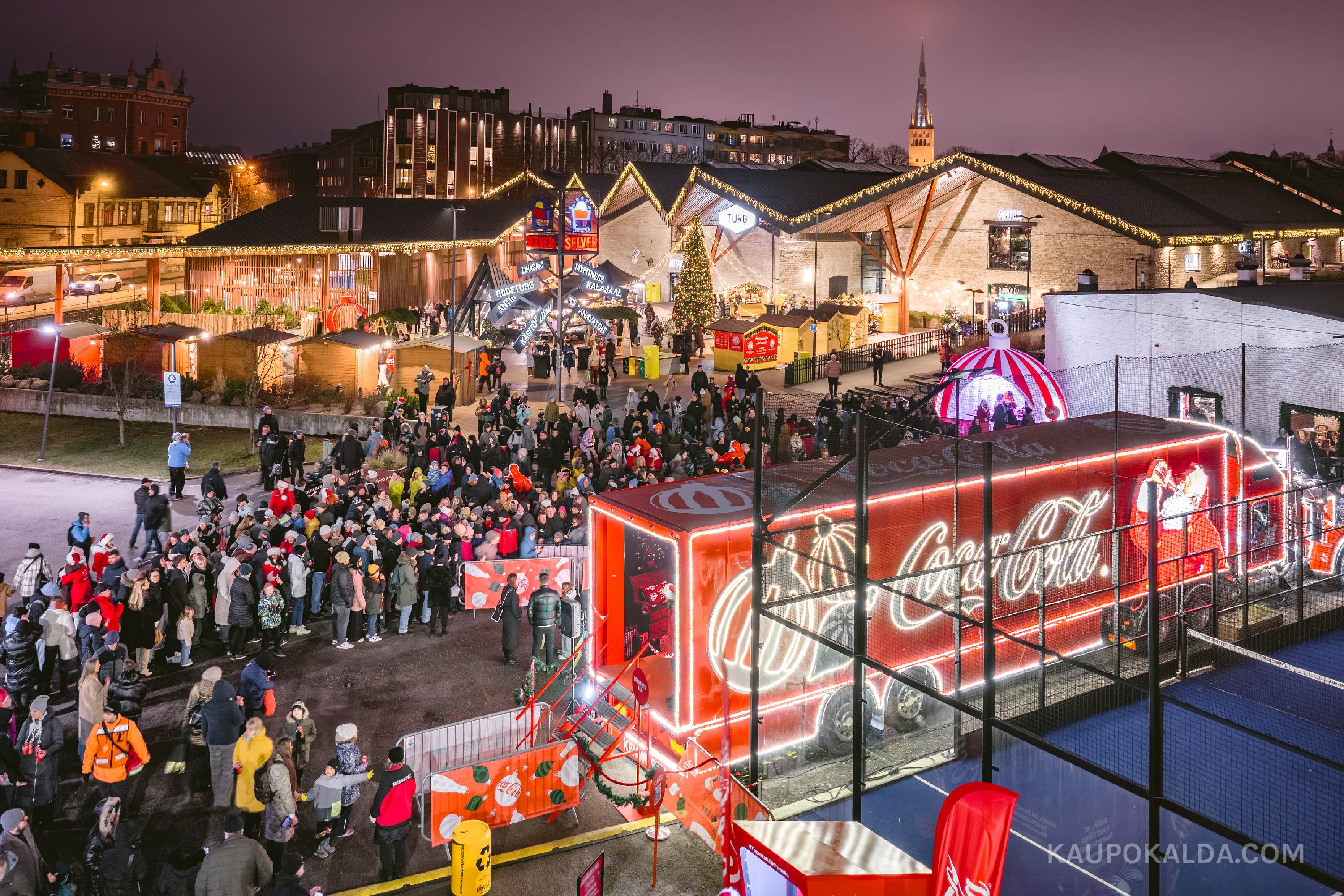Balti jaama turu jõuluturg ja Coca-Cola jõuluauto, 2025