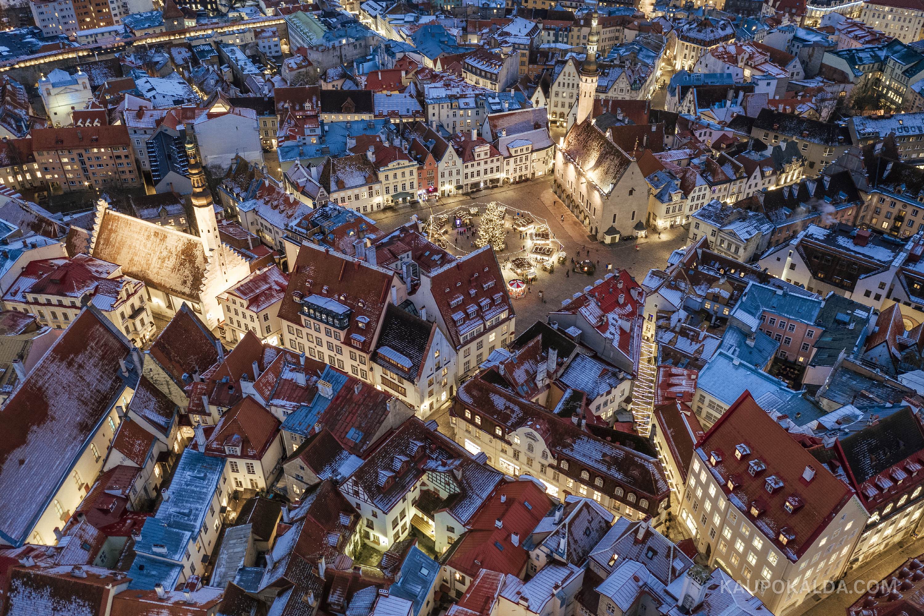 Talv jõudis vanalinna