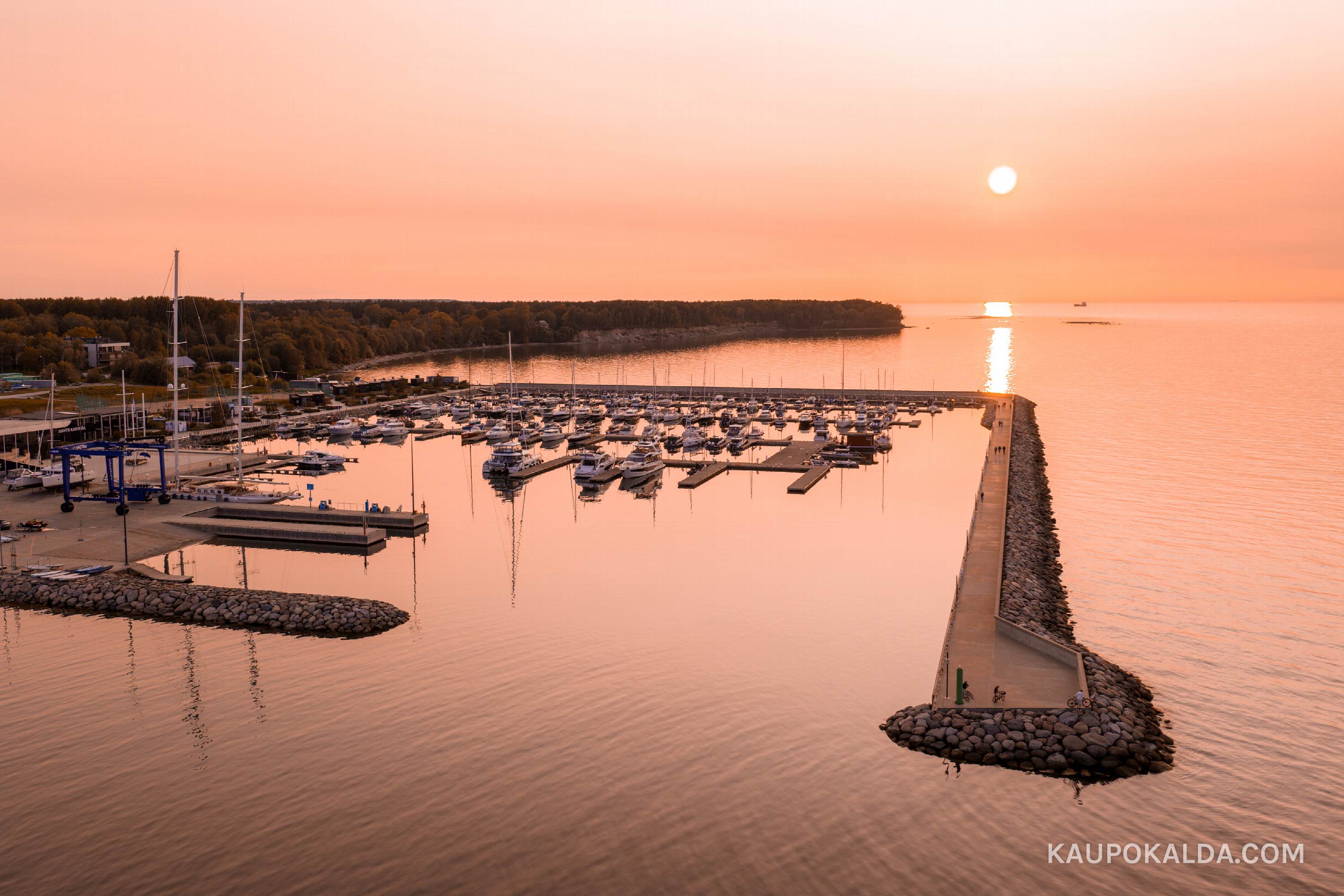 Kakumäe Haven erkroosas loojangus